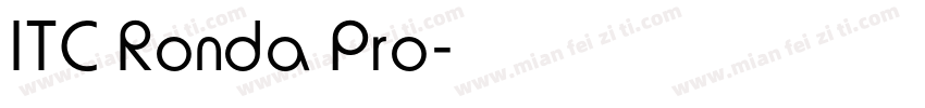 ITC Ronda Pro字体转换